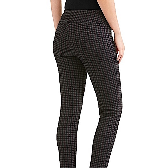 Lifestyle Attitude Large black, grey, & red checkered stretchy skinny pants - Picture 3 of 13